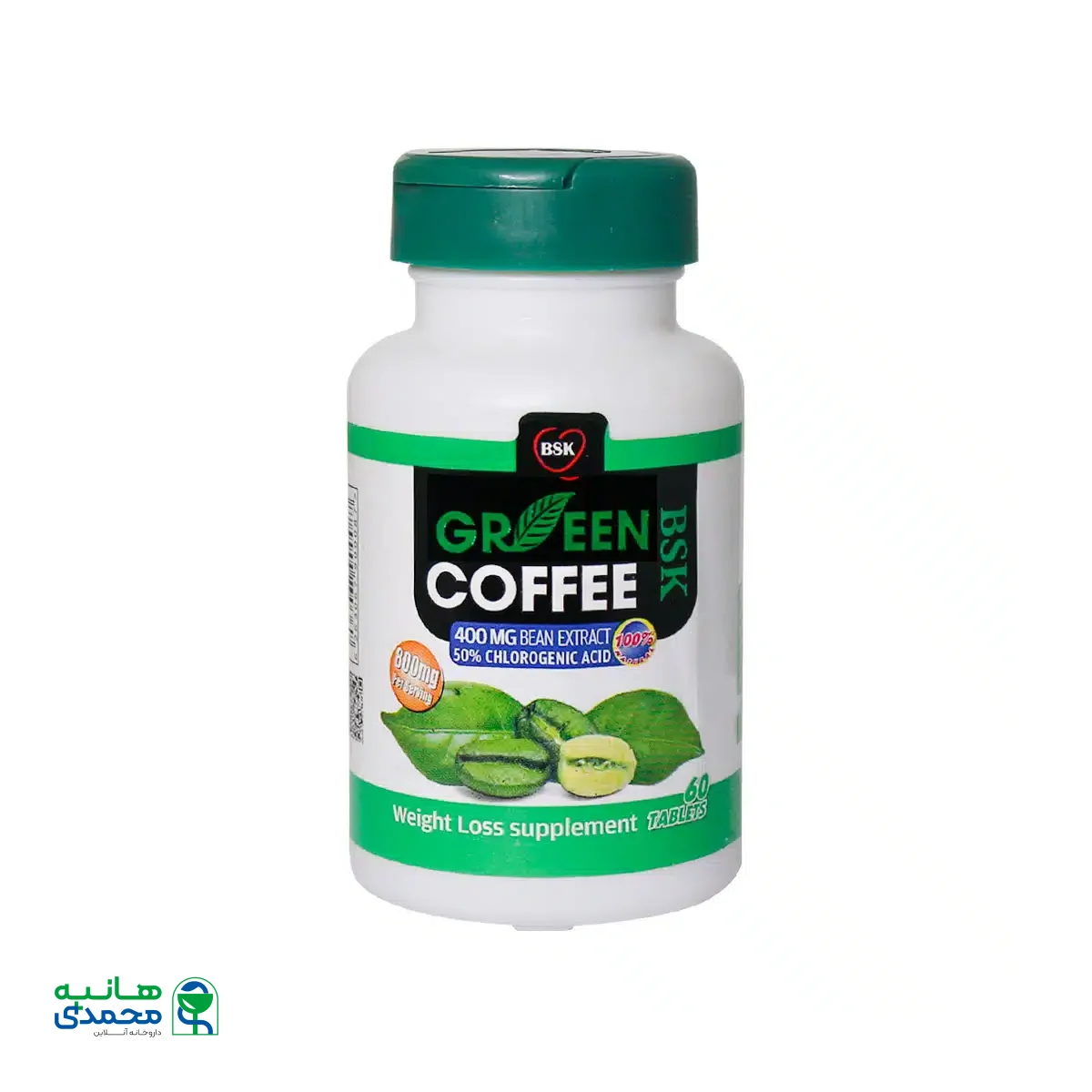 قرص قهوه سبز بی اس کی ۶۰ عددی