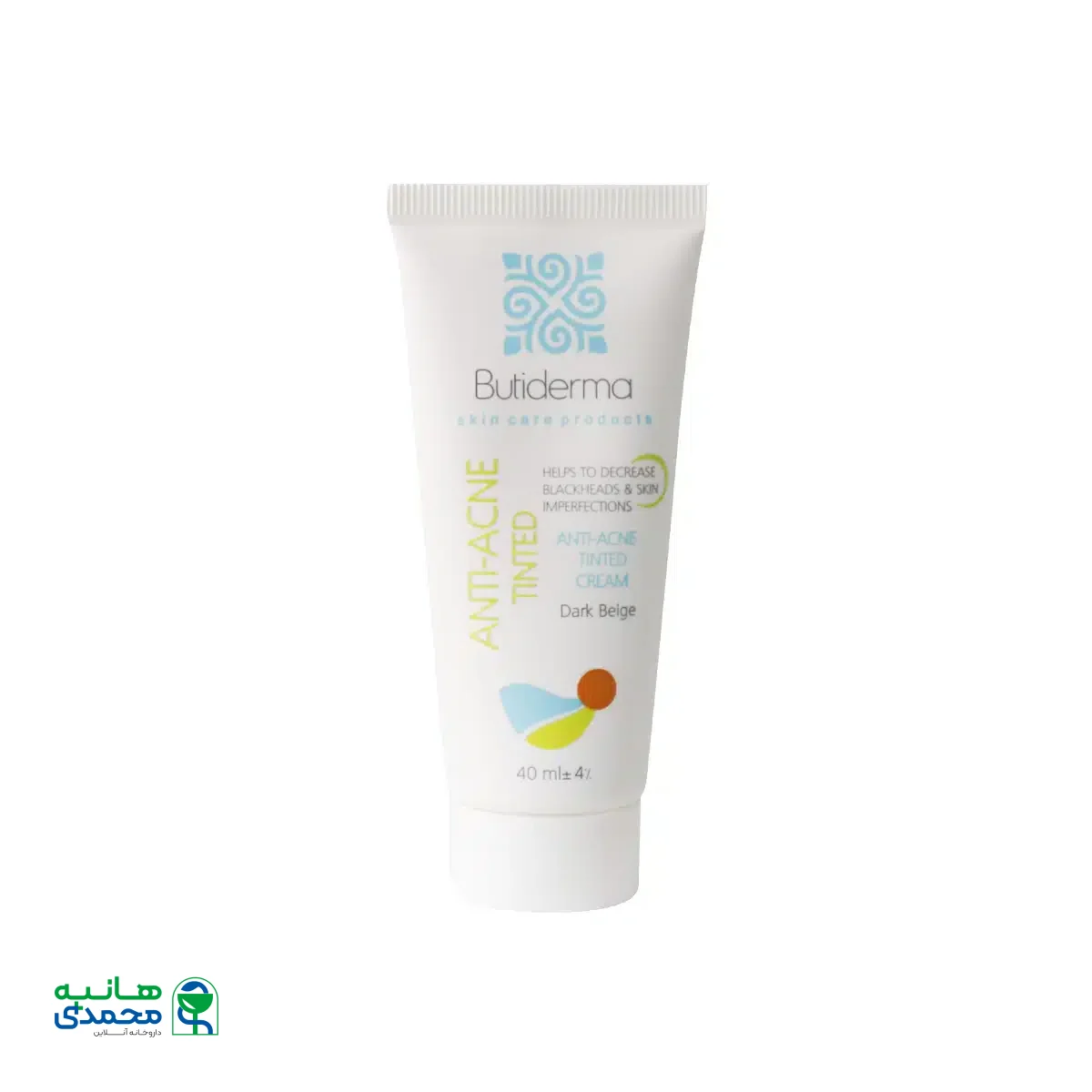 کرم ضد جوش رنگی بیوتی درما 40 میلی لیتر