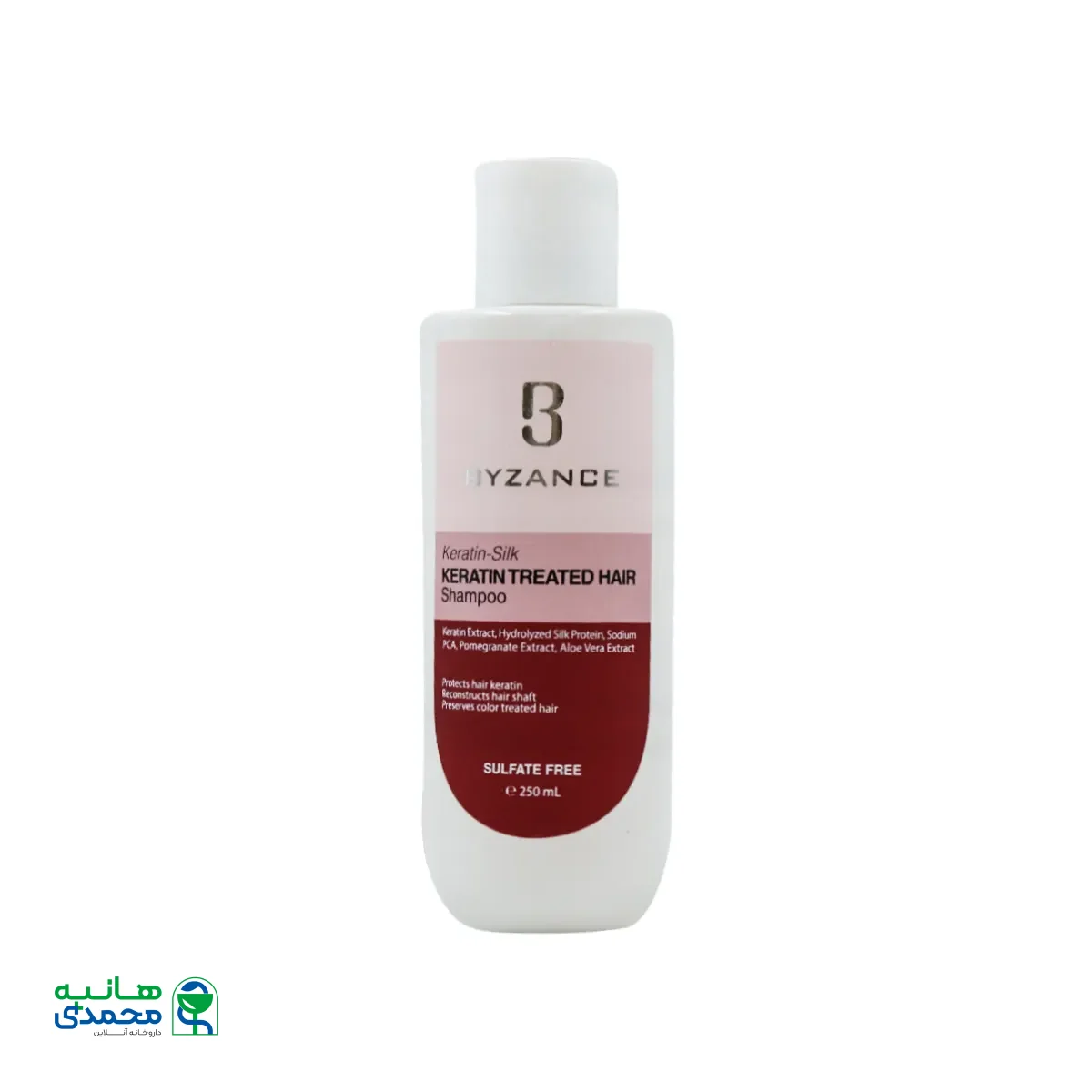 قیمت شامپو موی کراتین و رنگ شده بیزانس