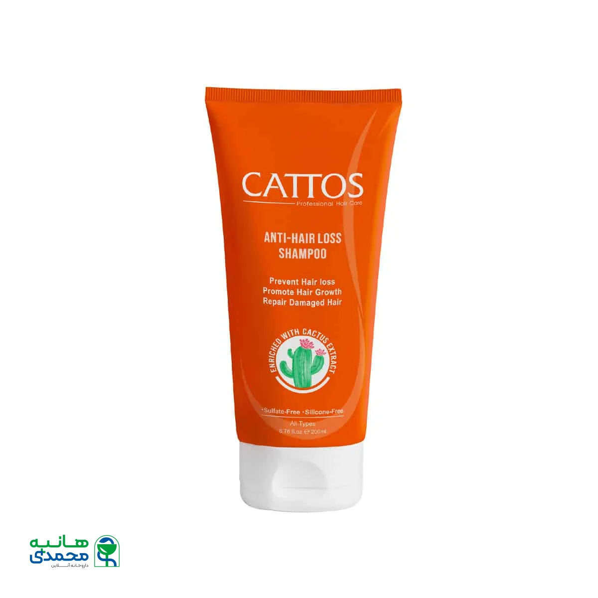 شامپو فاقد سولفات ضد ریزش و تقویت کننده مو کاتوس مناسب انواع مو