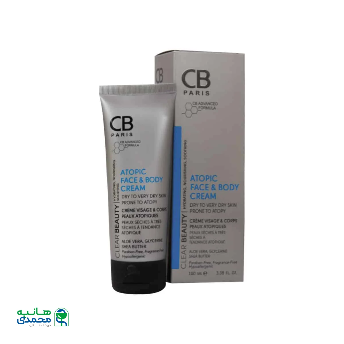 کرم مرطوب کننده صورت و بدن پوست خیلی خشک سی بی پاریس - 100 میلی لیتر