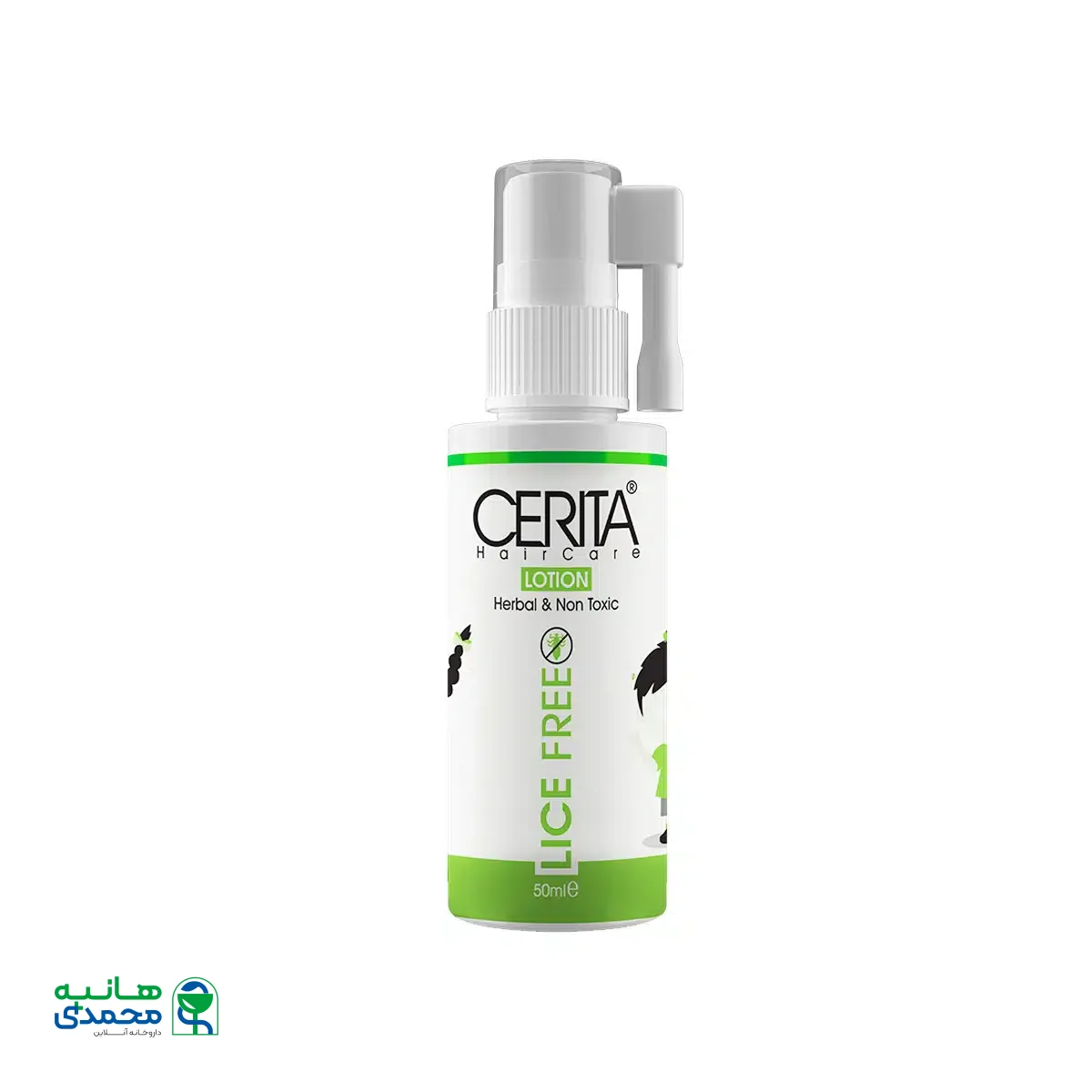 لوسیون ضد شپش لایس فری سریتا مناسب انواع مو 50 میلی لیتر
