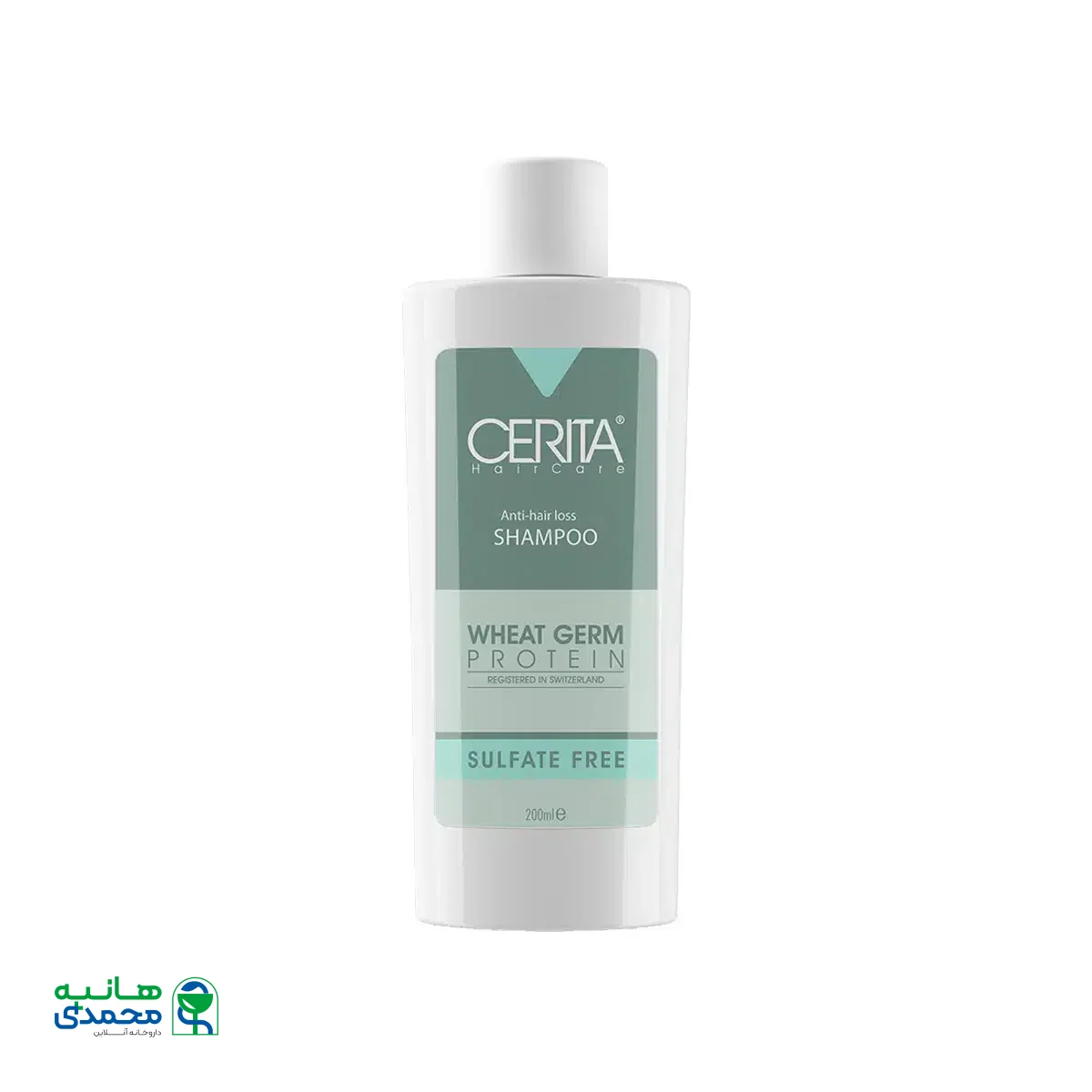 شامپو فاقد سولفات تقویت کننده مو جوانه گندم سریتا 200 میلی لیتر