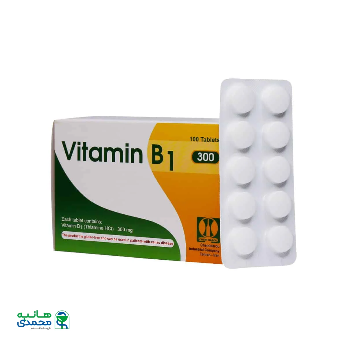 قرص ویتامین B1 کیمیدارو 100 عدد