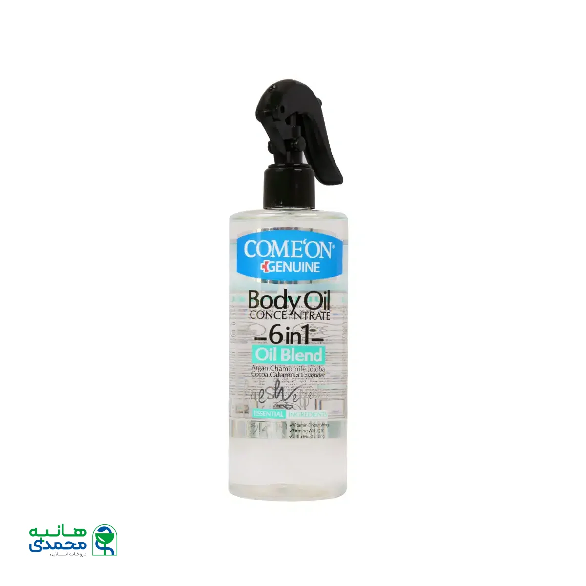 روغن بدن کنسانتره 6 گیاه کامان مدل 6 در 1 حجم 400 میلی لیتر