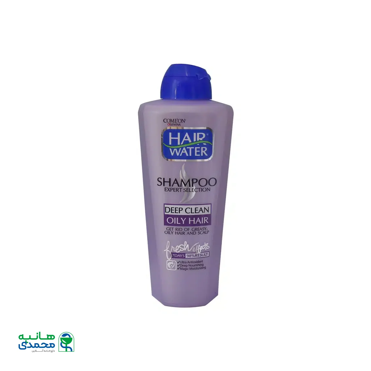 شامپو هیر واتر بدون سولفات مناسب موهای چرب کامان 400 میلی لیتر