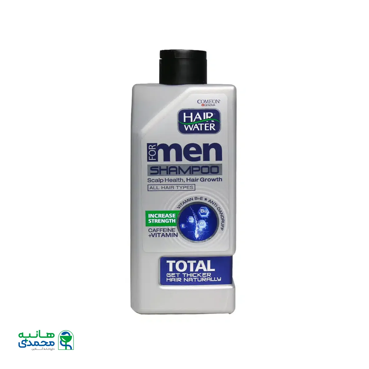 شامپو تقویت کننده مردانه کامان مناسب موهای دارای شوره 410 میلی لیتر