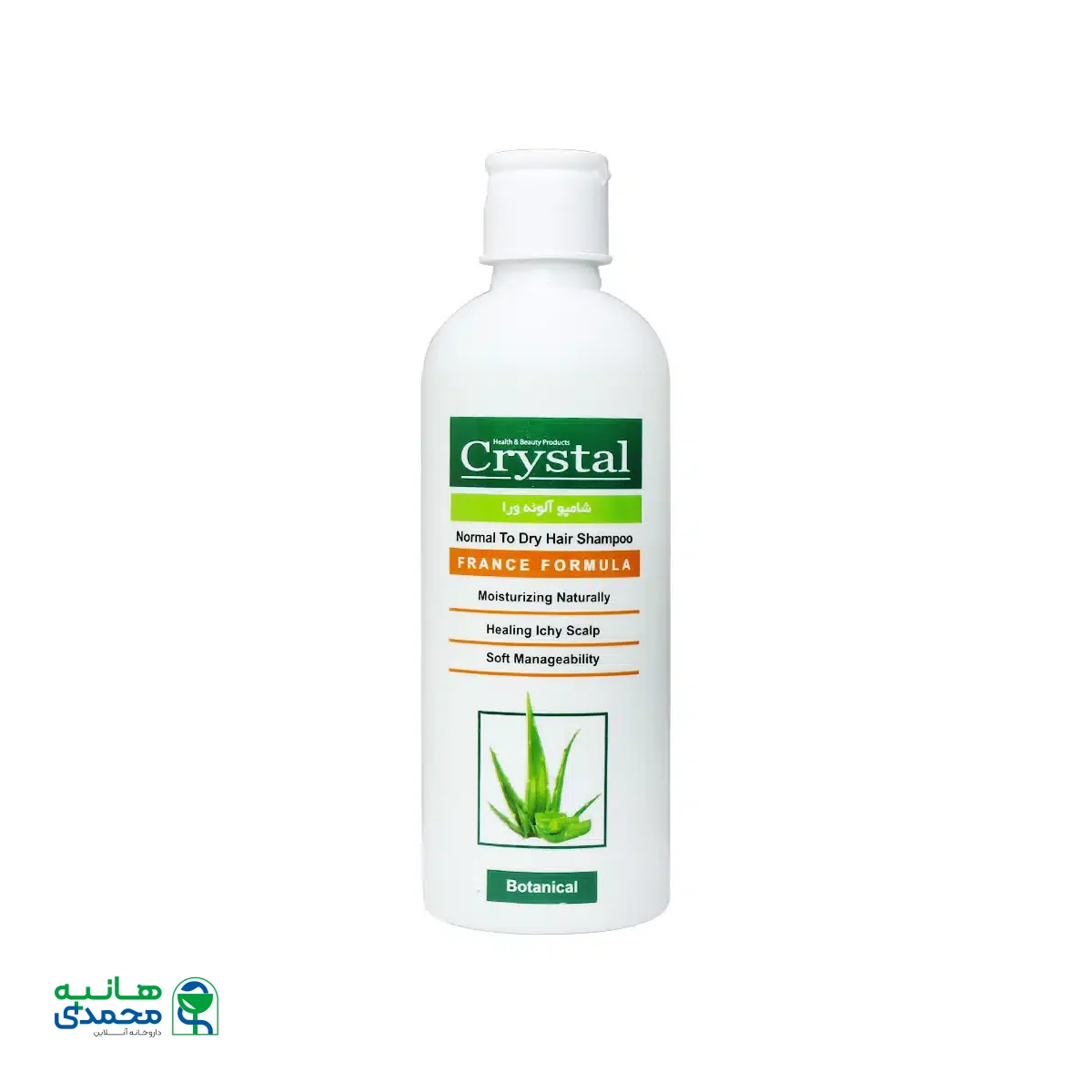 شامپو روزانه آلوئه ورا کریستال مناسب موهای خشک 400 میلی لیتر