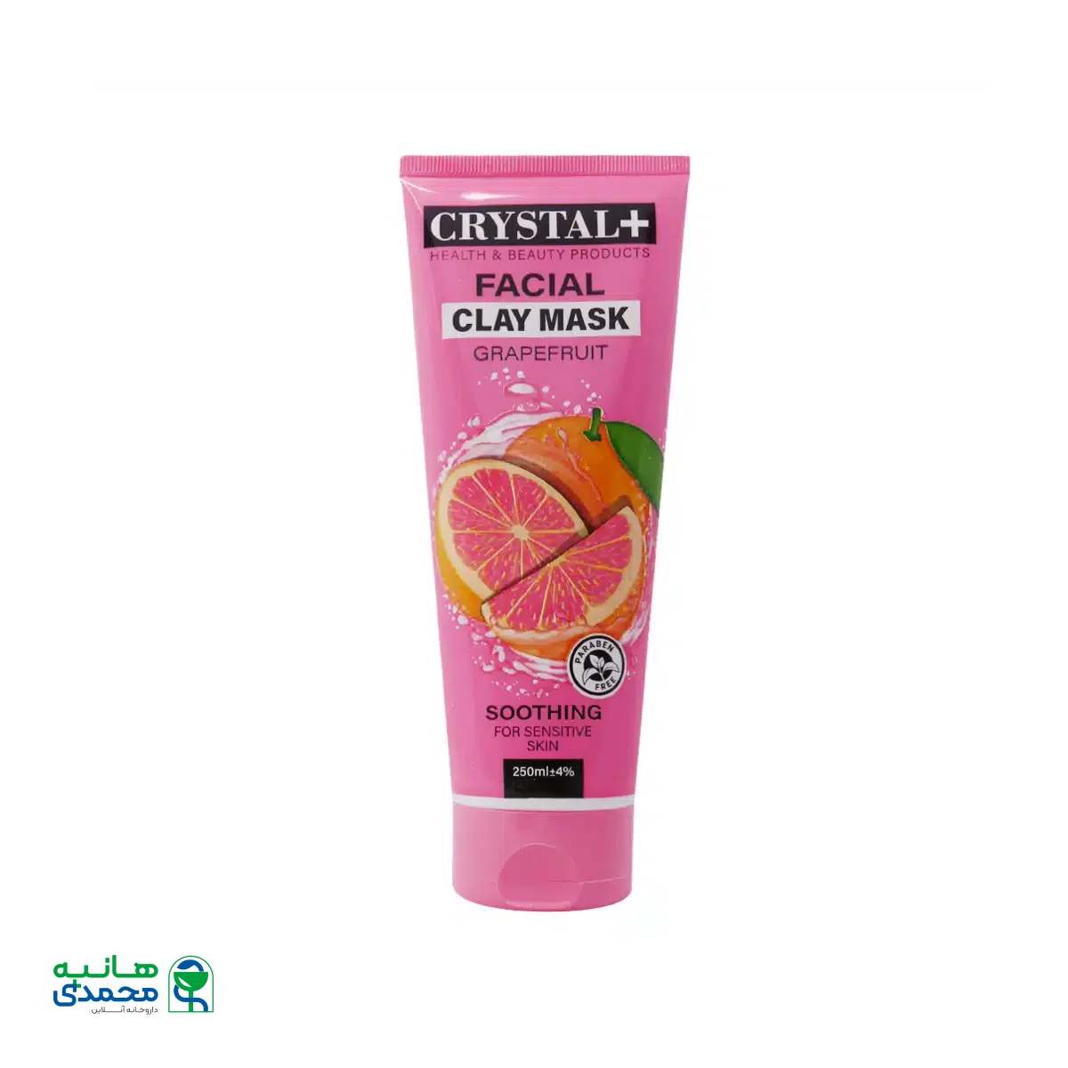ماسک صورت پوست حساس کریستال پلاس حاوی عصاره گریپ فوروت 250 میلی لیتر