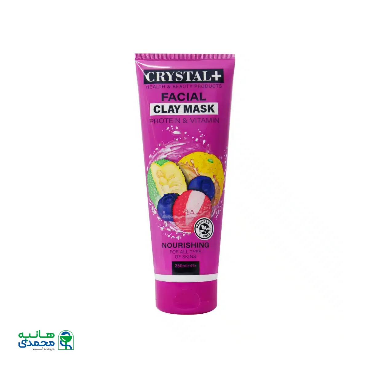 ماسک صورت تغذیه کننده کریستال پلاس مناسب انواع پوست 250 میلی لیتر