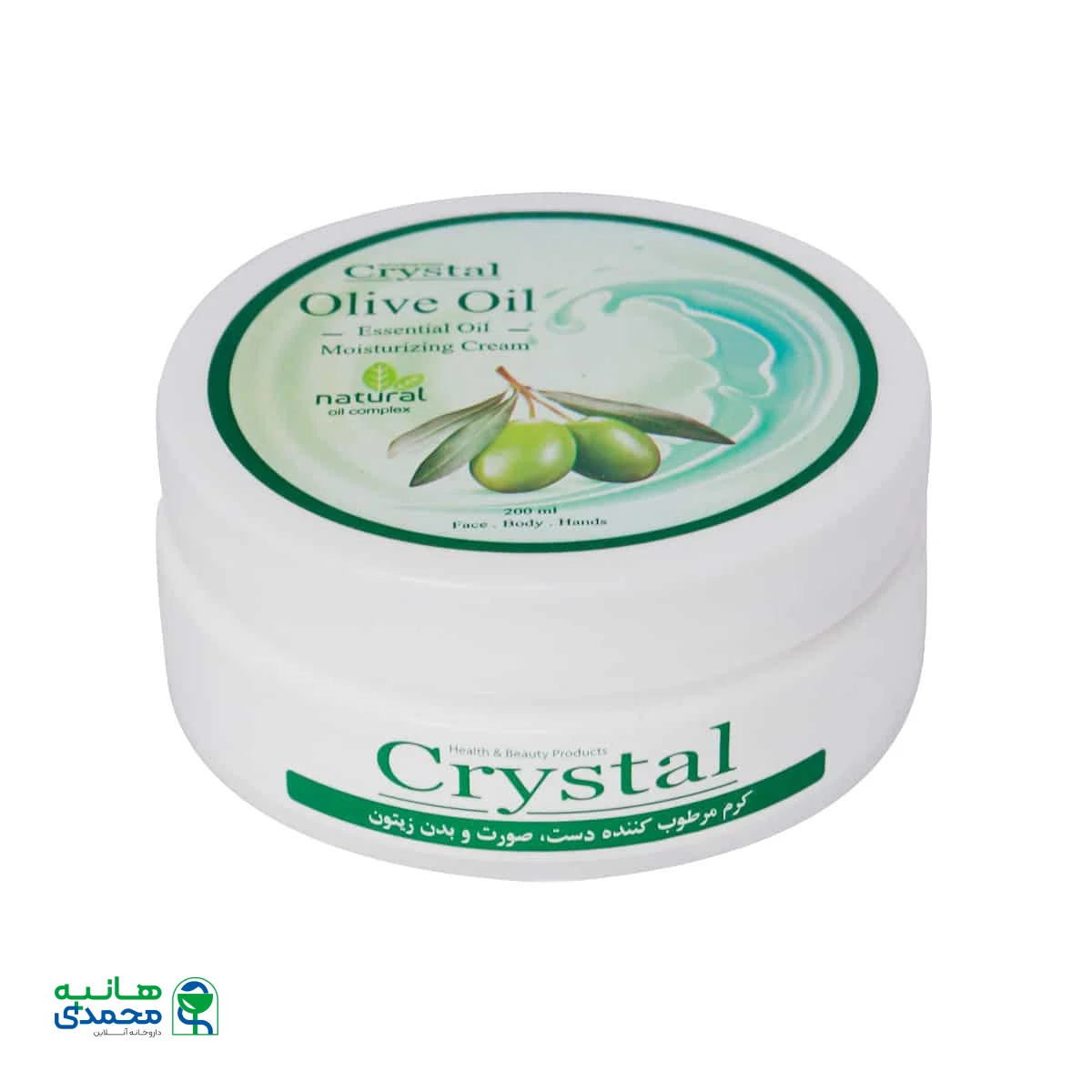 کرم مرطوب کننده صورت و بدن زیتون کریستال