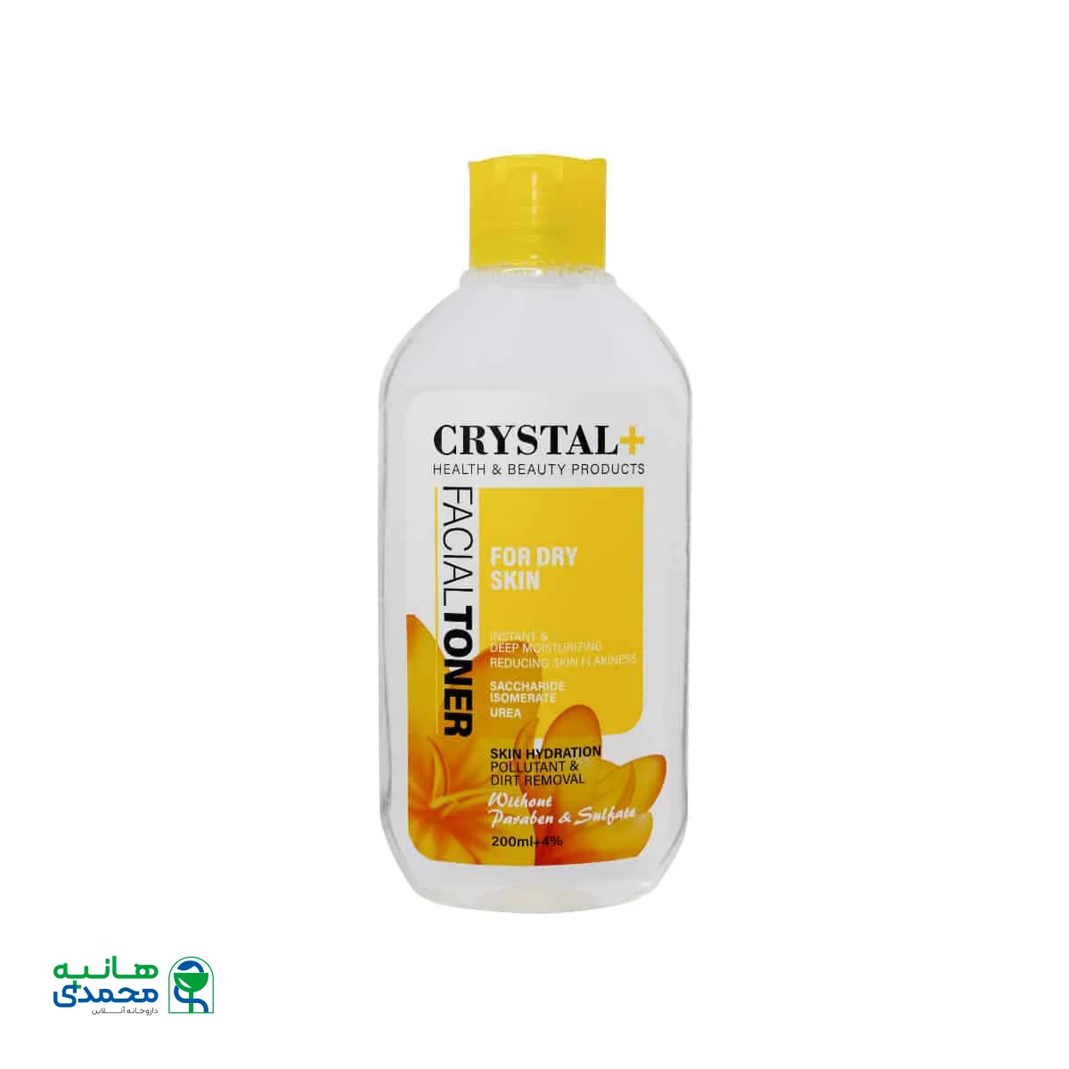 تونر صورت پوست خشک کریستال پلاس