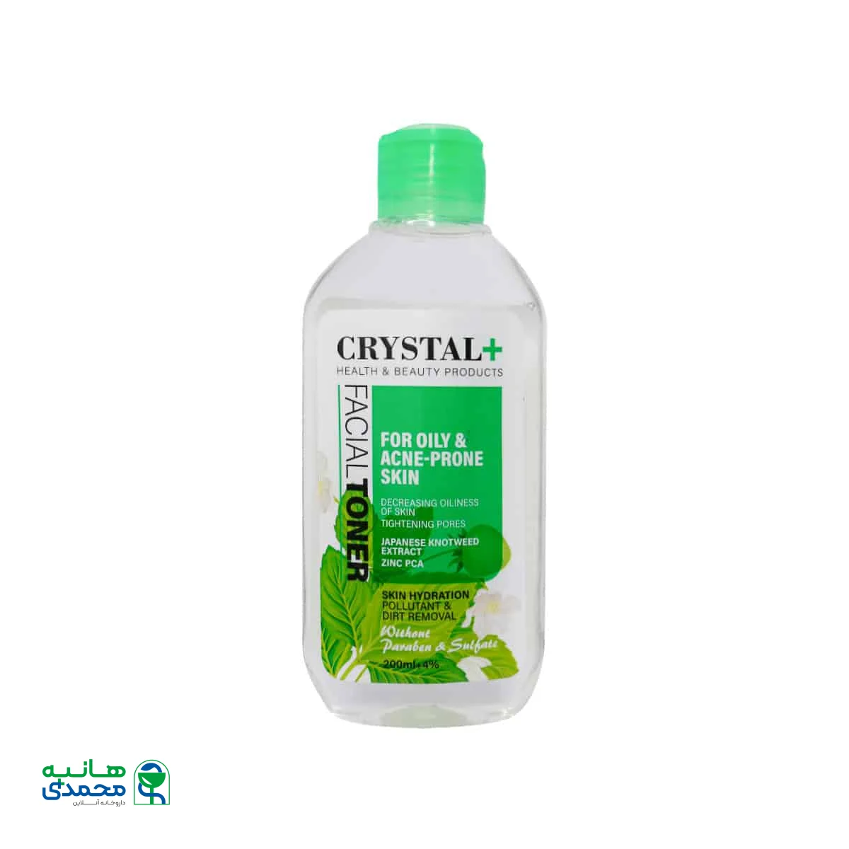 تونر صورت پوست چرب و مستعد جوش کریستال پلاس