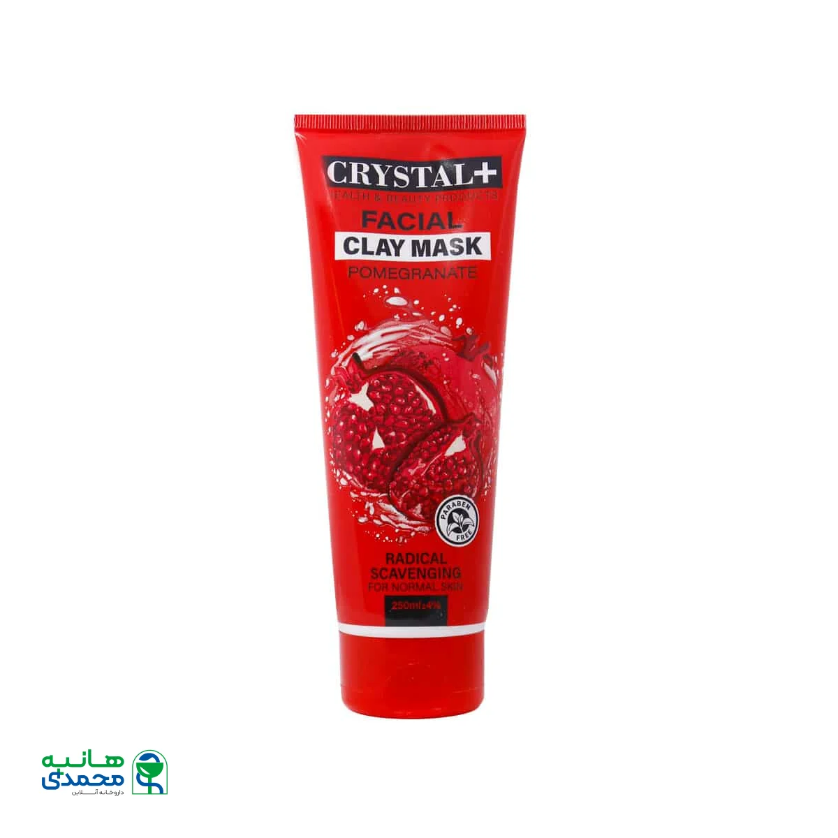 ماسک صورت پوست معمولی کریستال پلاس حاوی عصاره انار