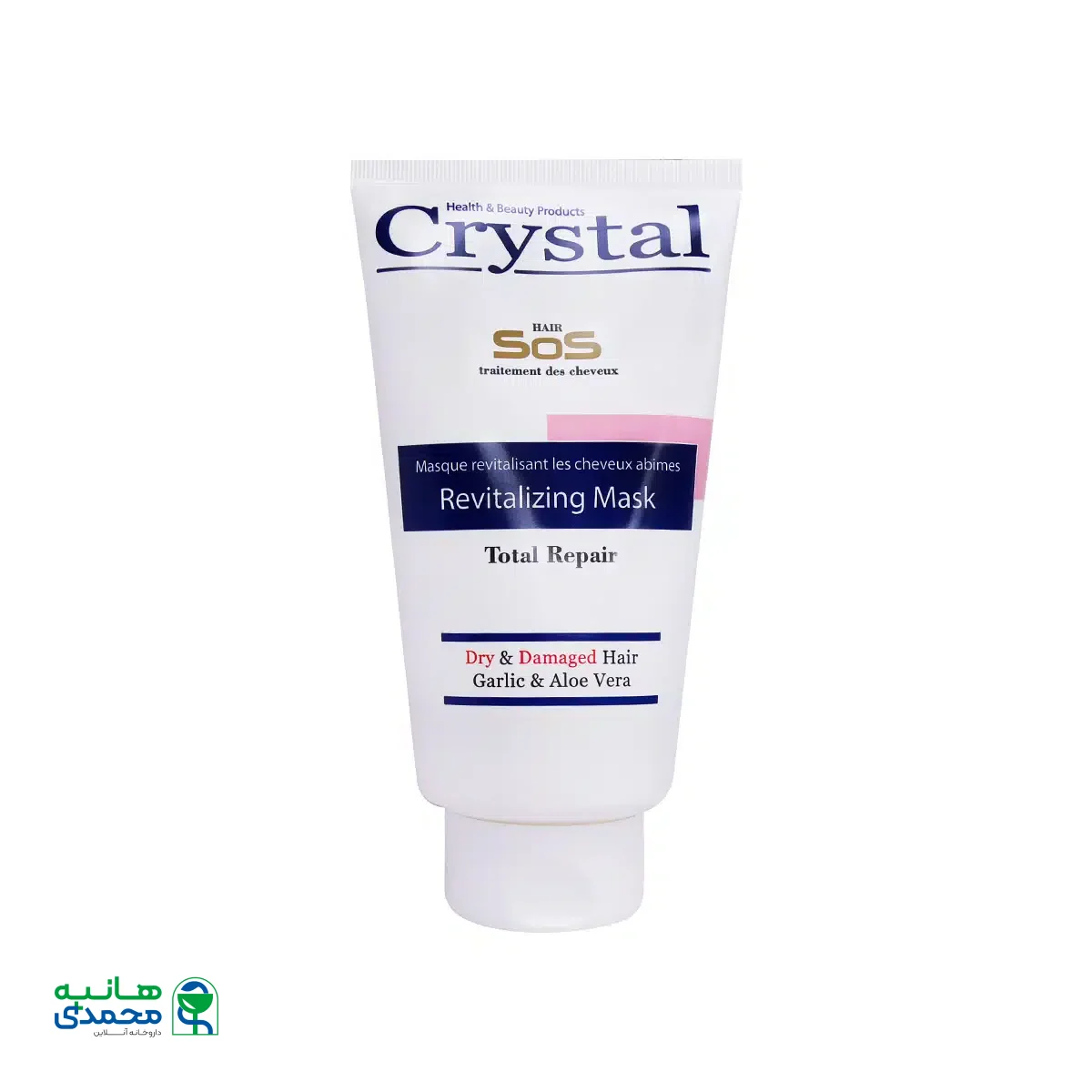 ماسک مو تیوپی با آبکشی موهای خشک و آسیب دیده کریستال 300 میلی لیتر