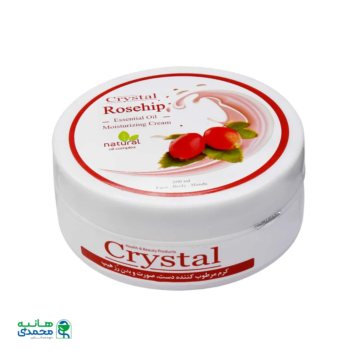 کرم مرطوب کننده دست و صورت رزهیپ کریستال