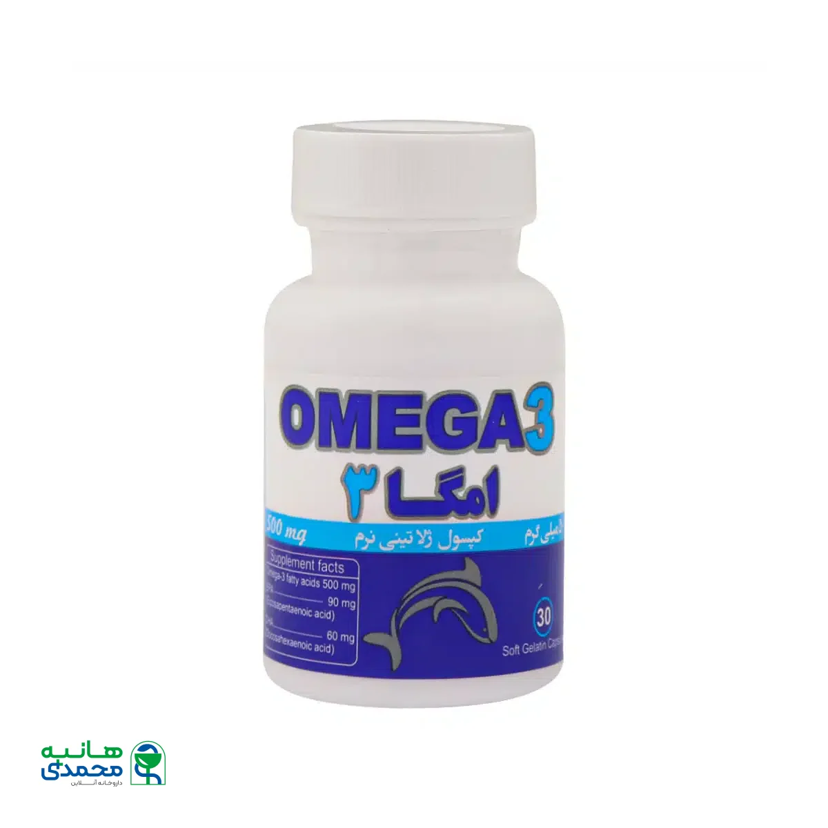 سافت ژل امگا 3 500 میلی گرم دانا 30 عدد