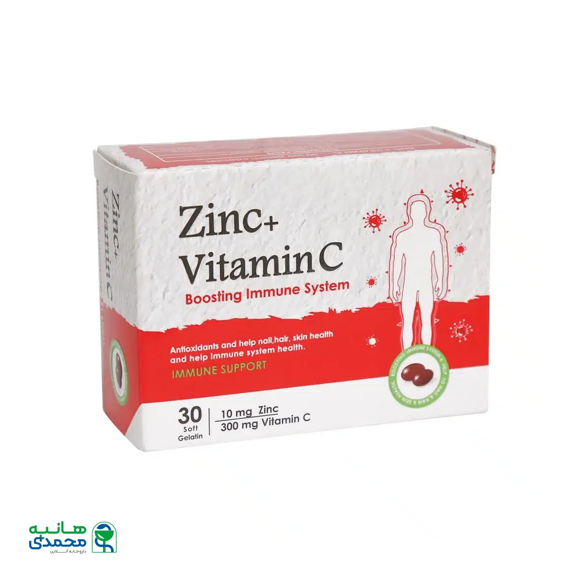 کپسول زینک و ویتامین C دانا 30 عدد