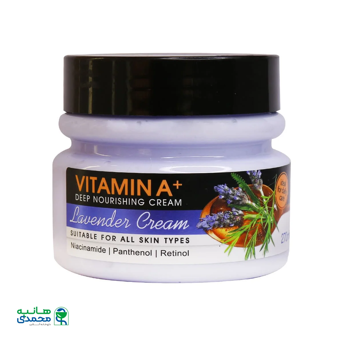 کرم مرطوب کننده ویتامین A حاوی عصاره اسطوخودوس دافی