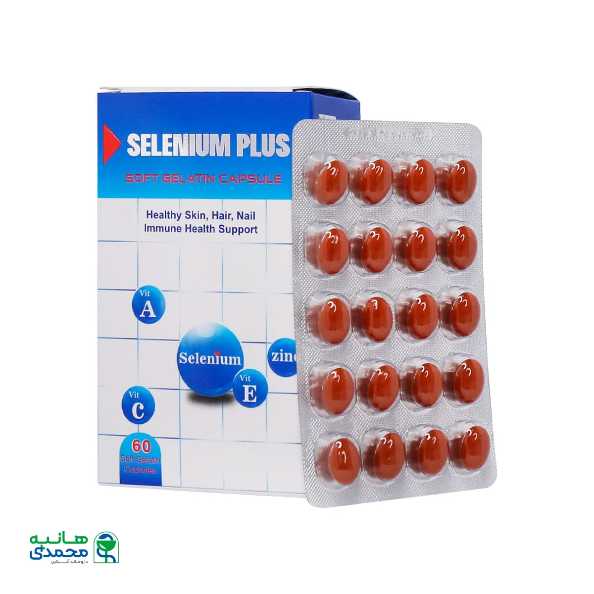کپسول سلنیوم پلاس دانا 60 عدد