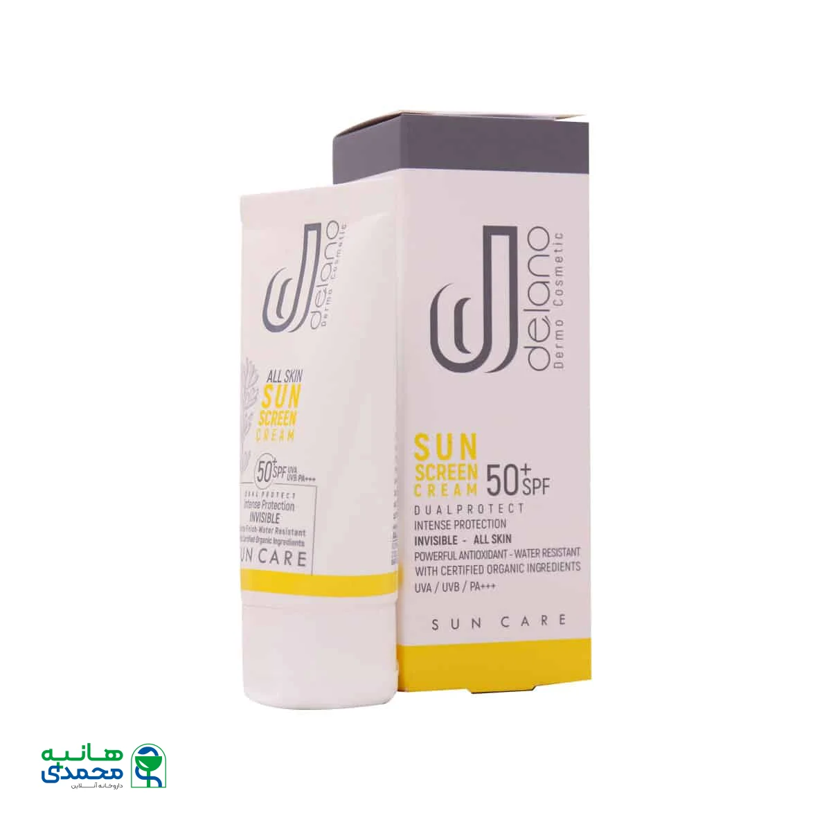 کرم ضد آفتاب SPF50 دلانو