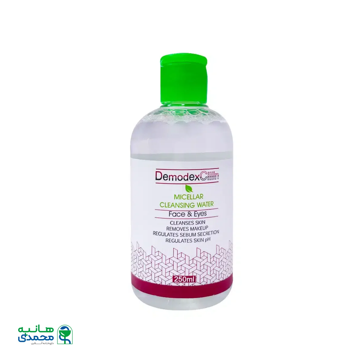 محلول پاک کننده آرایش پوست چرب و مختلط دمودکسیلین 250 میلی لیتر