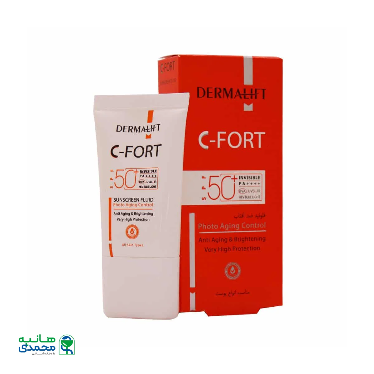 فلوئید ضد آفتاب سی فورت SPF50 درمالیفت