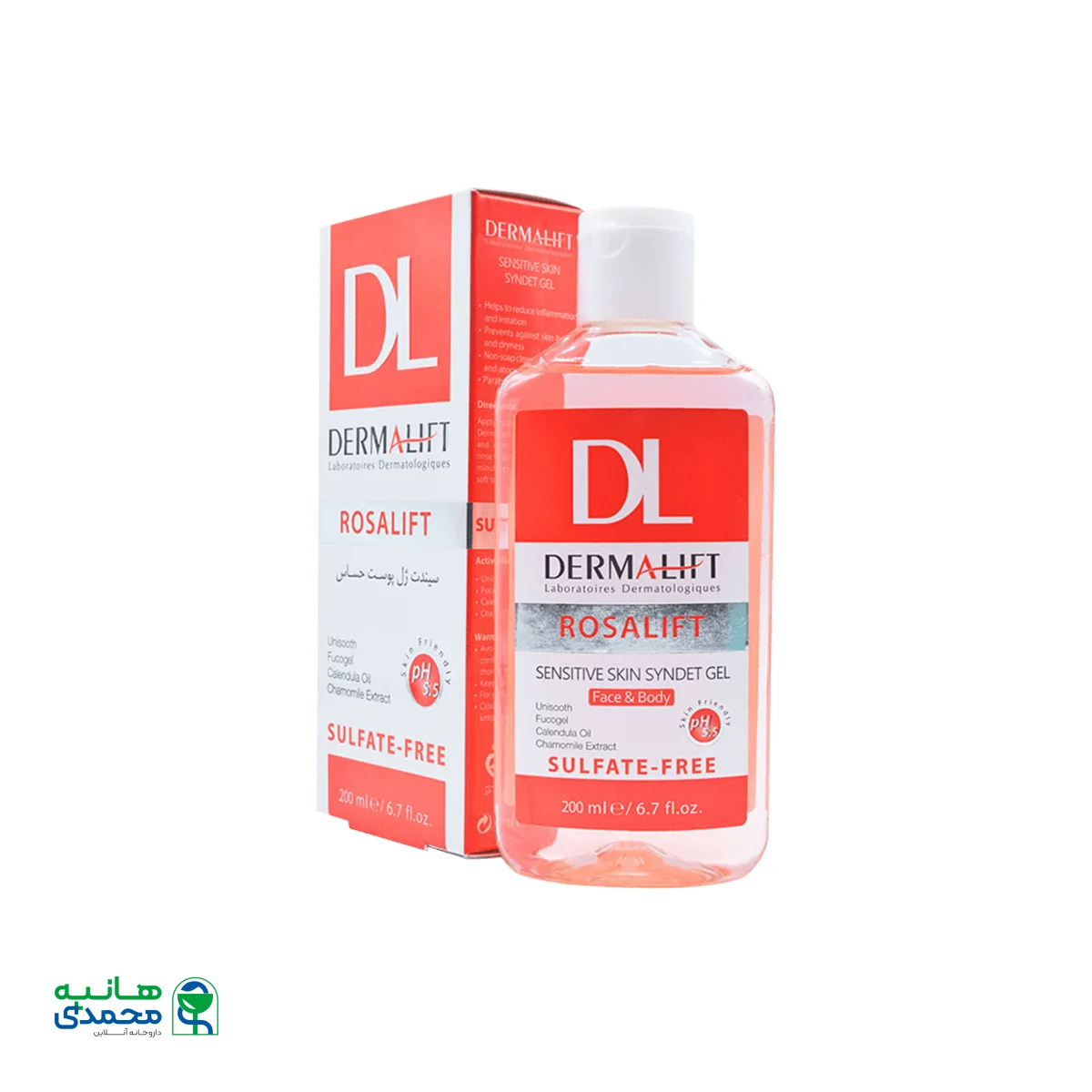 سیندت ژل پوست حساس رزالیفت درمالیفت ۲۰۰ میلی لیتر