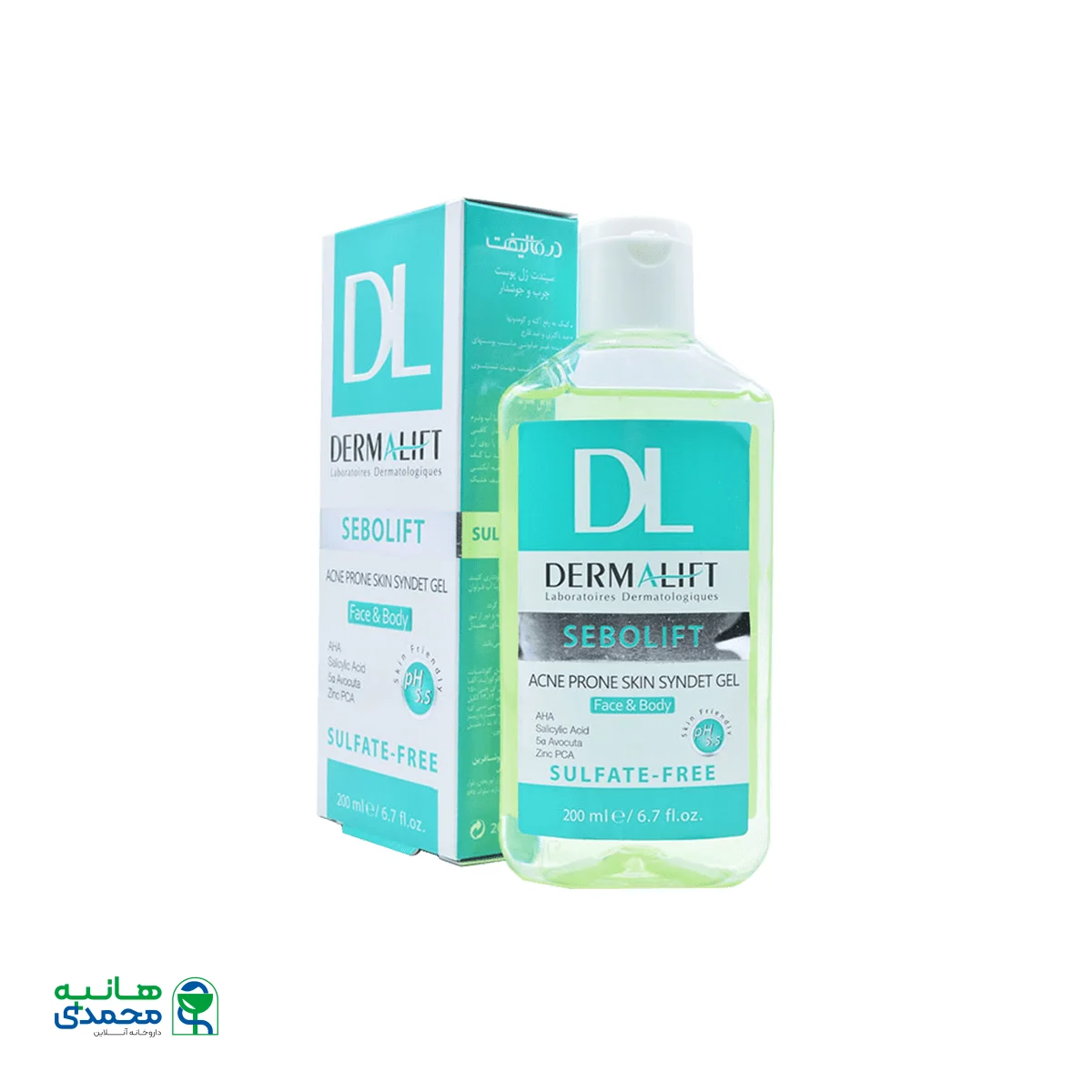 سیندت ژل پوست چرب سبولیفت درمالیفت ۲۰۰ میلی لیتر