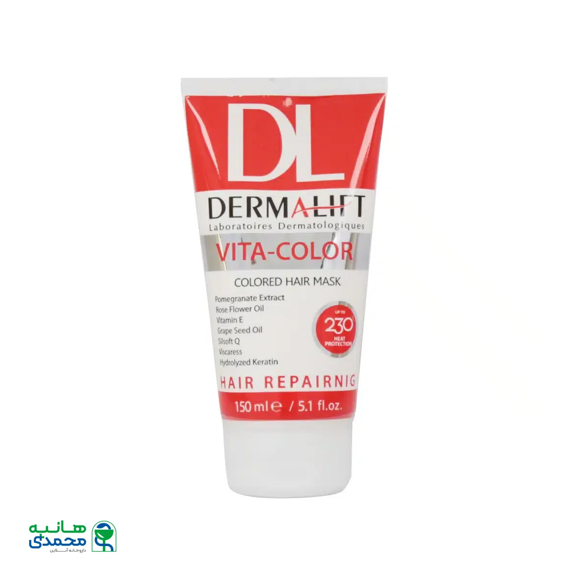 ماسک مو با آبکشی موهای رنگ شده ویتا کالر درمالیفت 150 میلی لیتر