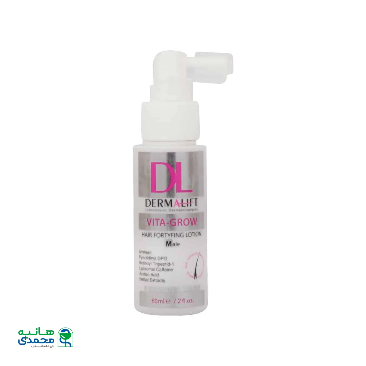 لوسیون تقویت کننده موی سر آقایان ویتا گرو درمالیفت