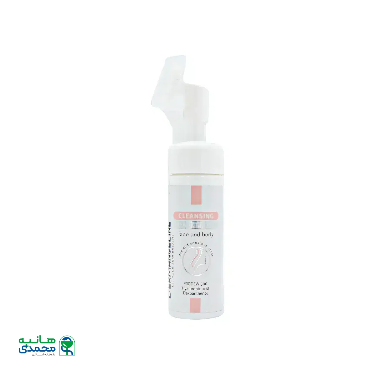 فوم شستشوی صورت و بدن درم انجلین مناسب پوست خشک 150 میلی لیتر