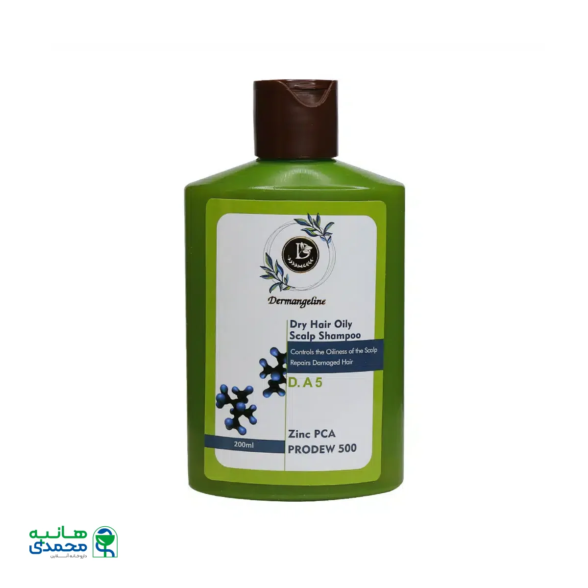 شامپو مناسب موی خشک و کف سر چرب درم انجلین 200 میلی لیتر