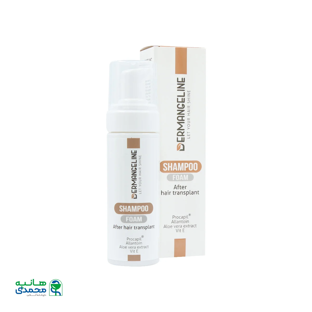 شامپو فوم موهای کاشته شده درم انجلین
