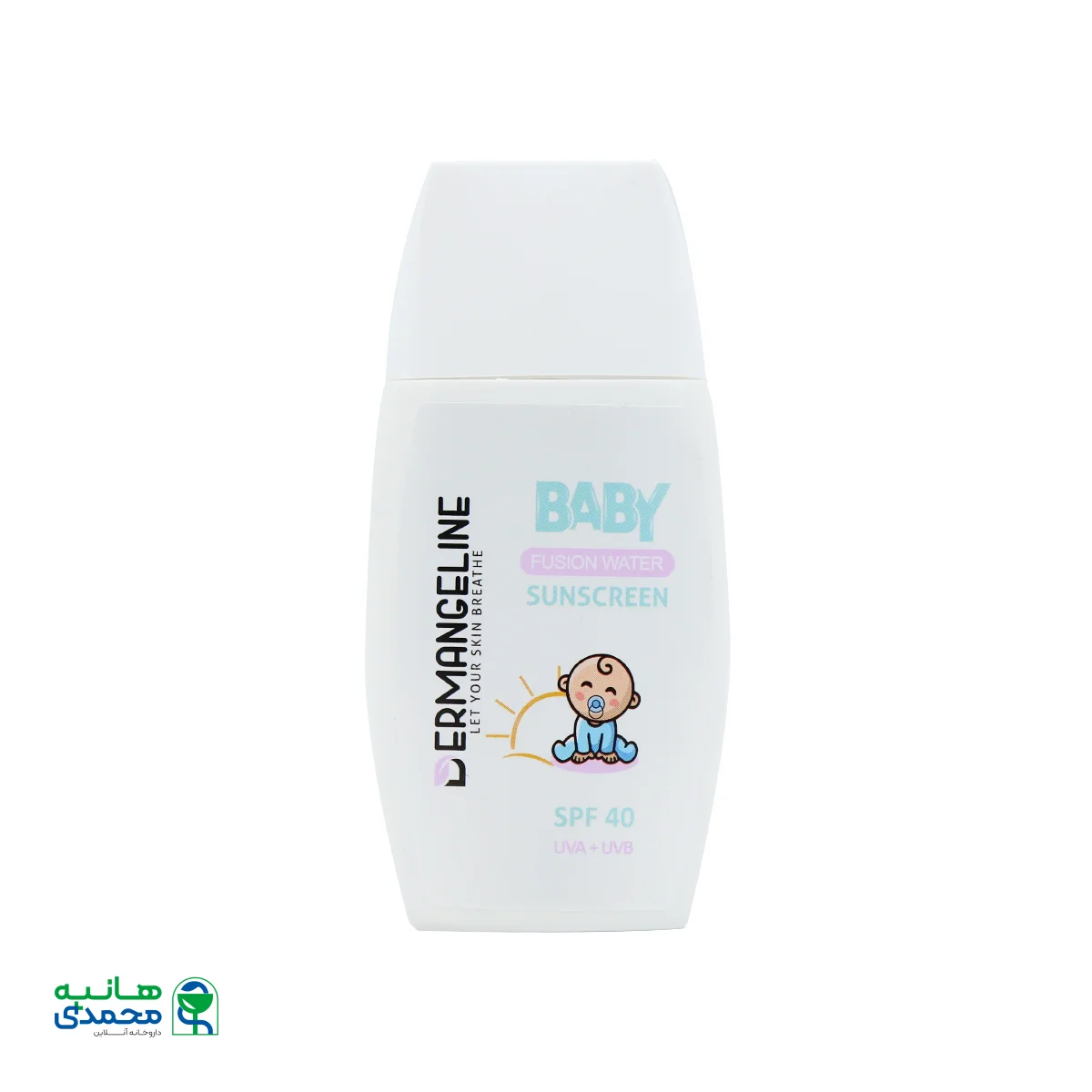 قیمت ضد آفتاب فیوژن واتر کودک SPF40 درم انجلین
