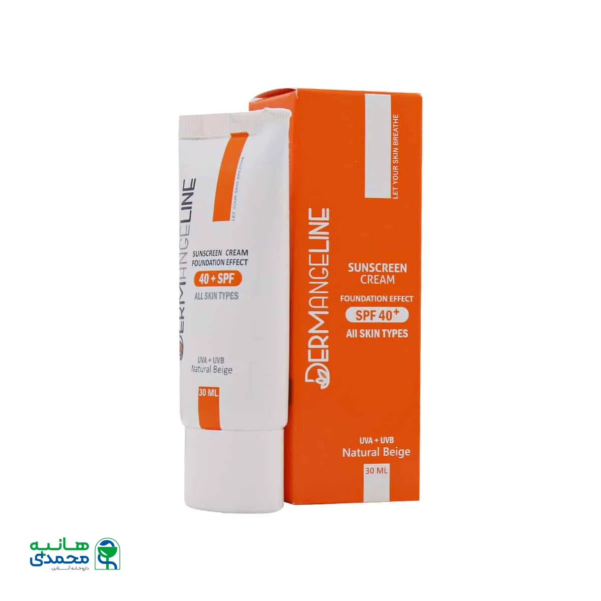 ضد آفتاب کرم پودری SPF40 درم انجلین