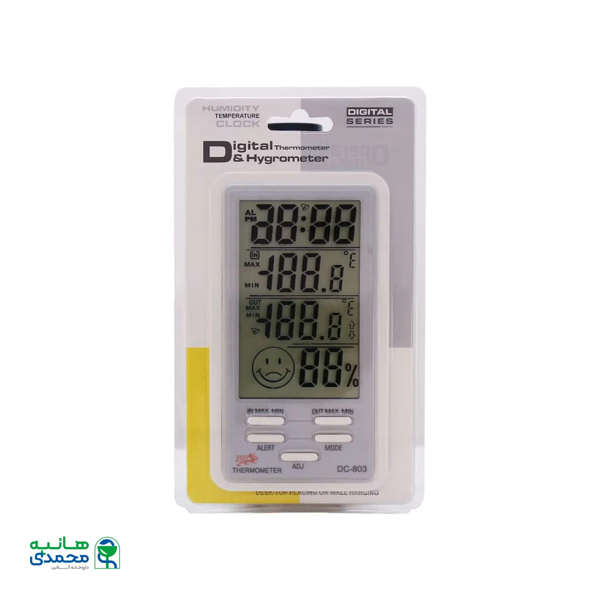 دماسنج و رطوبت سنج دیجیتال مدل DC-803