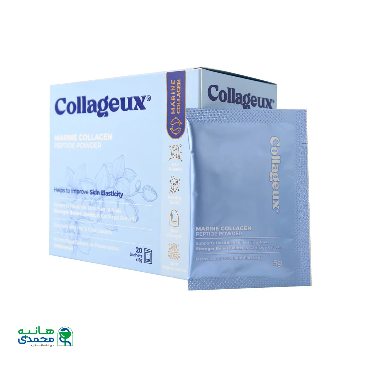 ساشه کلاژوکس دنیا دارو سپهر 20 عدد