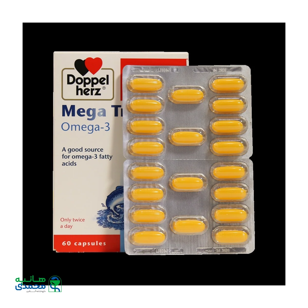 کپسول مگا تریو امگا 3 داپل هرز