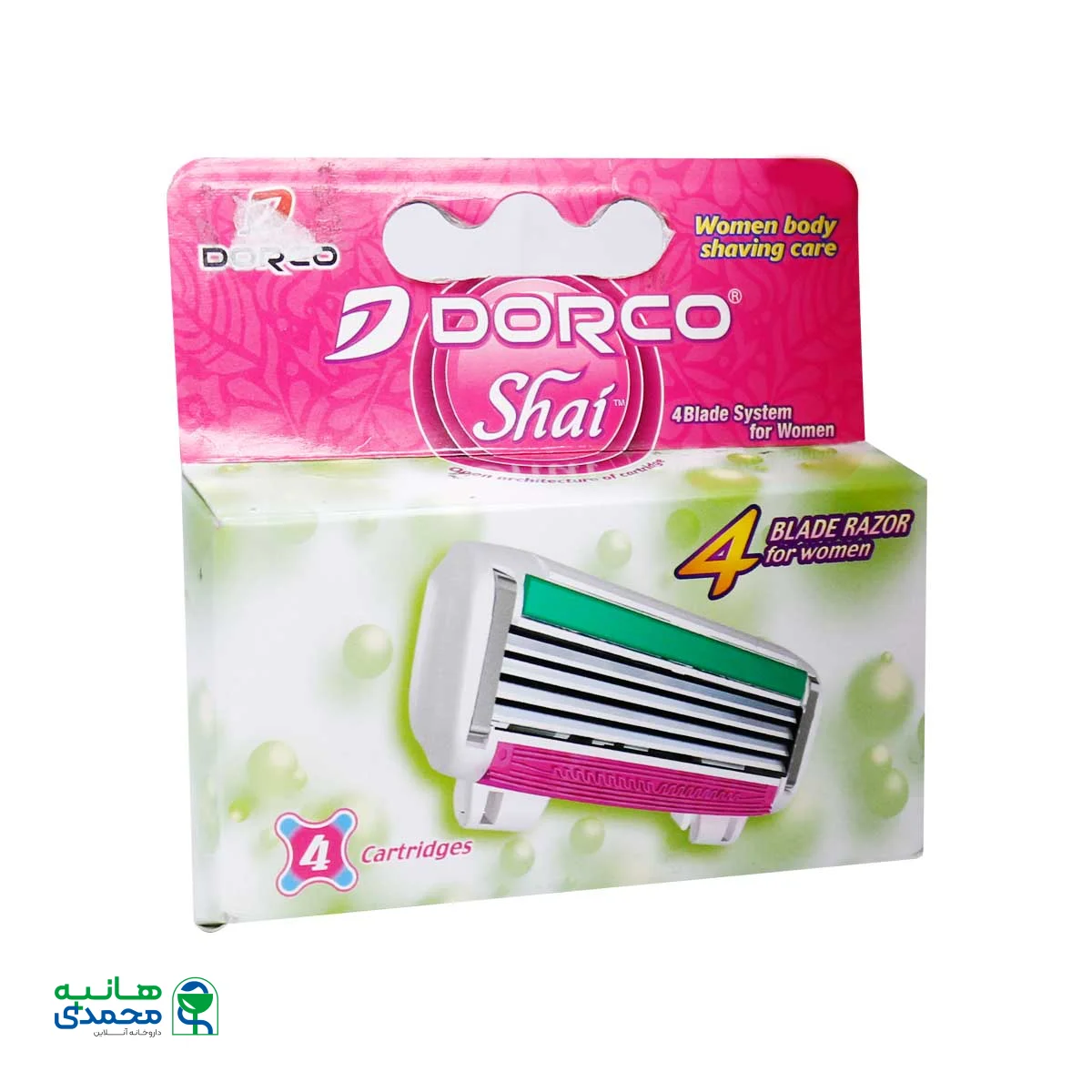 تیغ یدک زنانه دورکو مدل Shai بسته 4 عددی