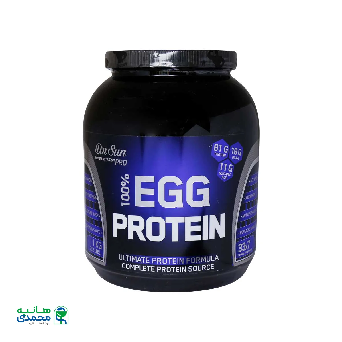 پودر پروتئین طبیعی آلبومین 100 درصد دکتر سان