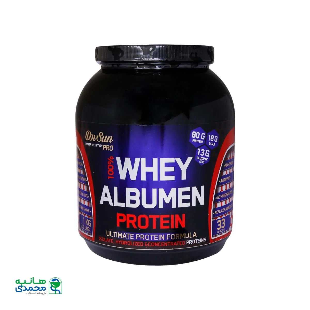 پودر پروتئین وی آلبومین دکتر سان