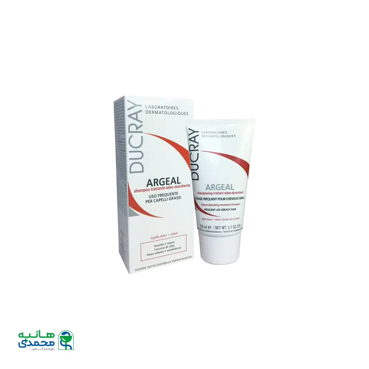 شامپو آرژل دوکری مناسب موهای چرب ۱۵۰ میلی‌ لیتر