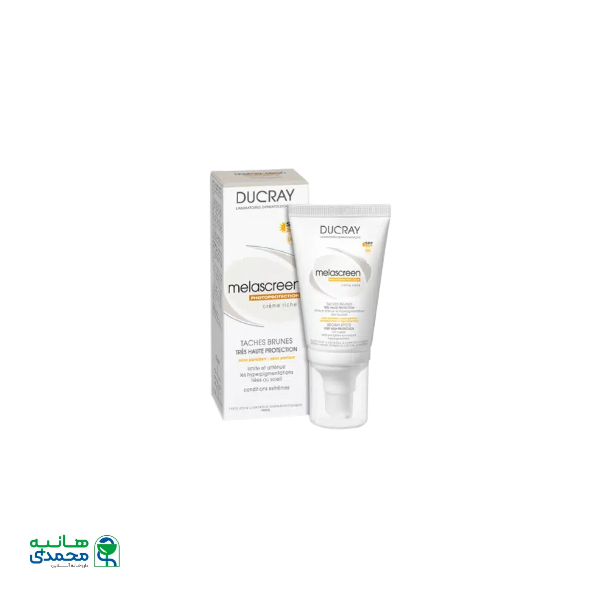 کرم ضد آفتاب ملاسکرین ریچ دوکری SPF50 مناسب پوست های معمولی تا خشک ۴۰ میلی لیتر