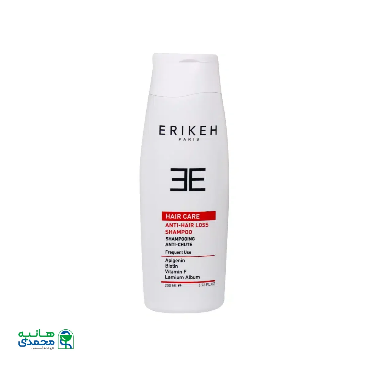 شامپو ضد ریزش و حجم دهنده مو اریکه ۲۰۰ میلی لیتر
