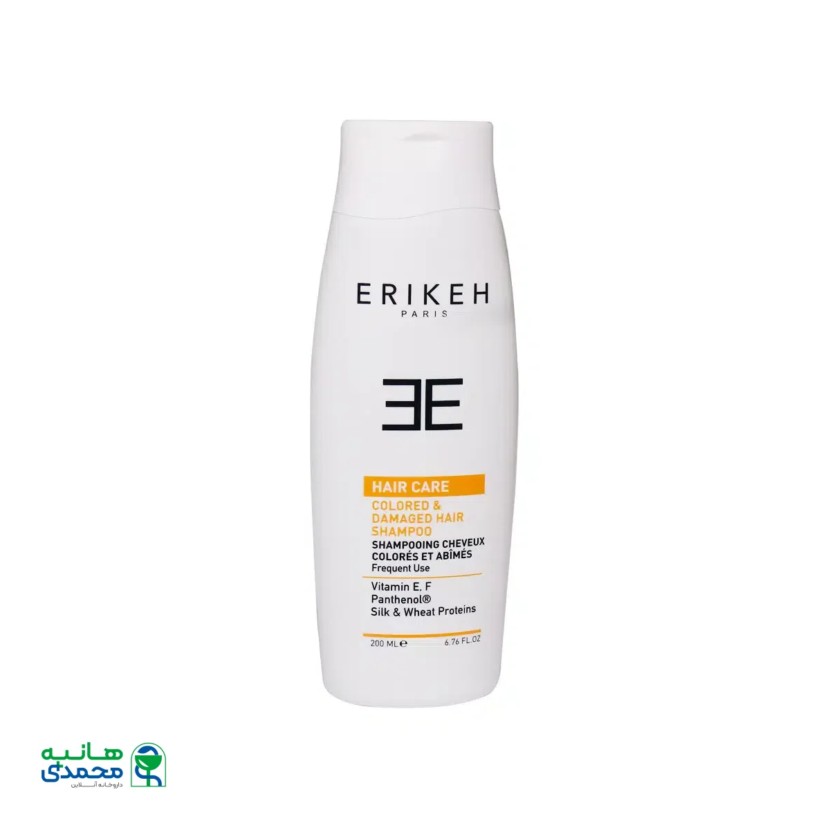 شامپو موهای رنگ شده و آسیب دیده اریکه ۲۰۰ میلی لیتر