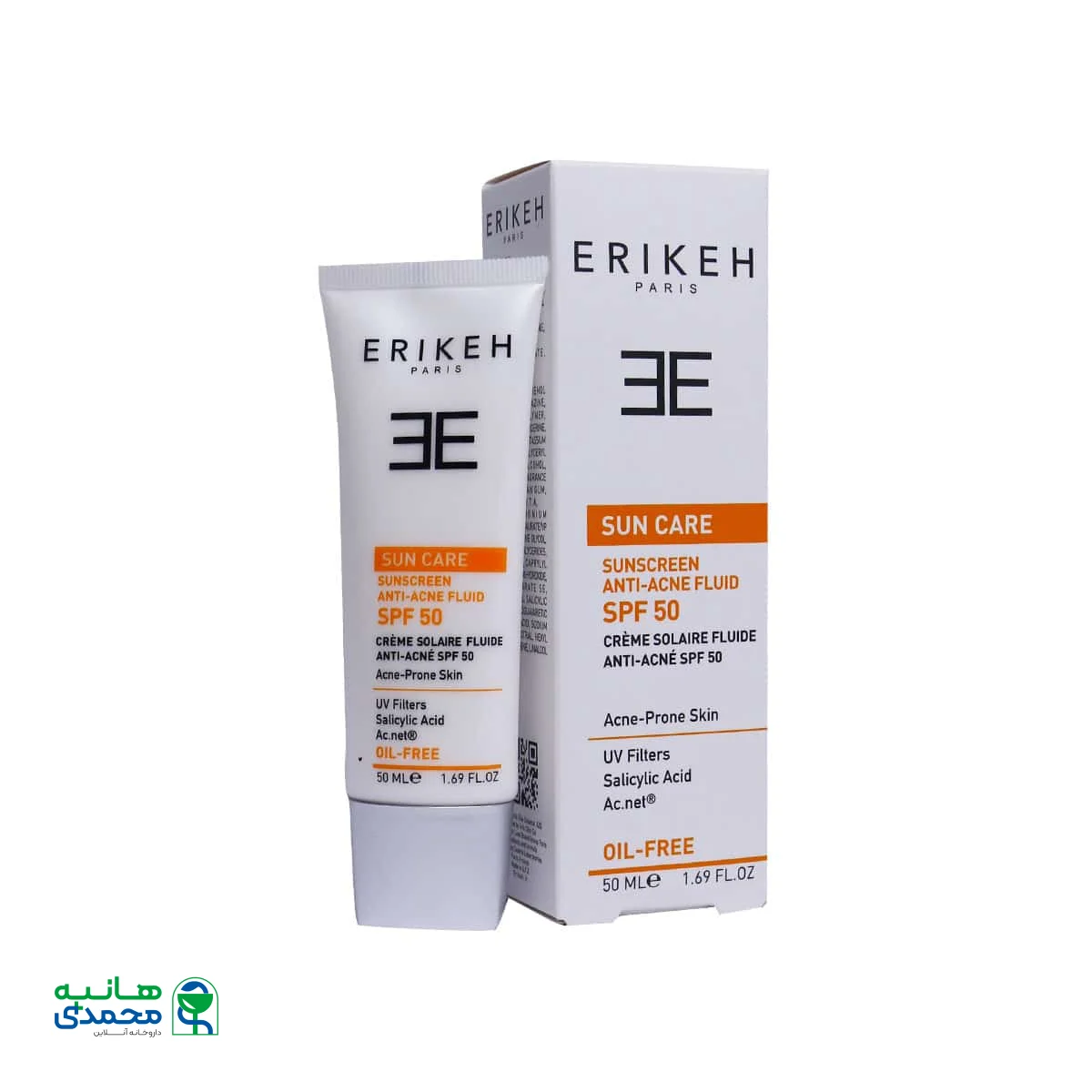 فلوئید ضد آفتاب و ضد جوش SPF50 اریکه