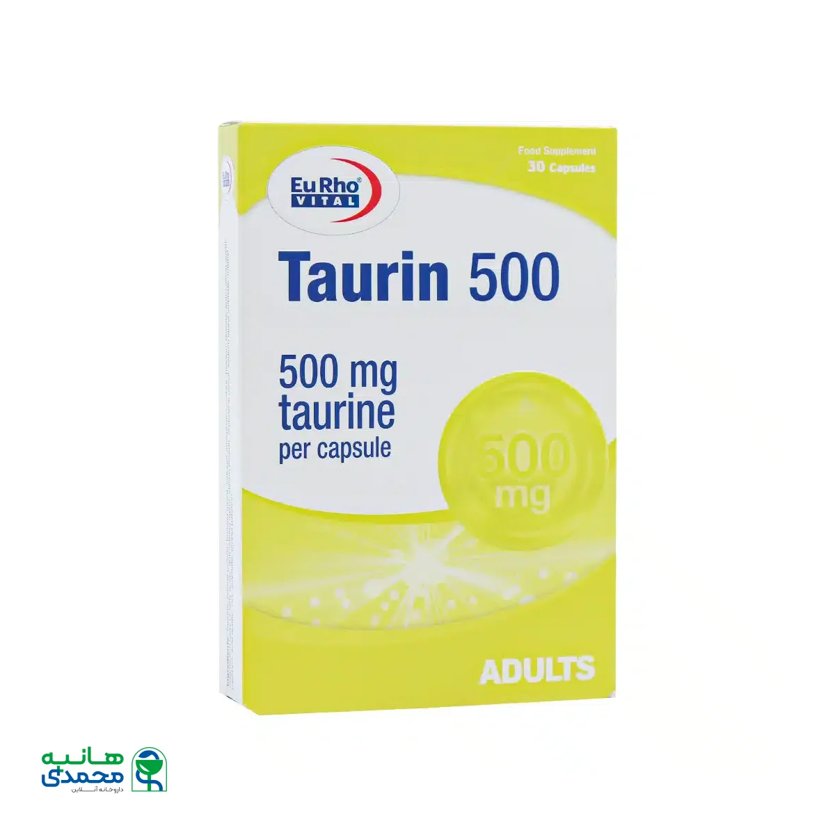 کپسول تائورین 500 میلی گرم یوروویتال 30 عدد