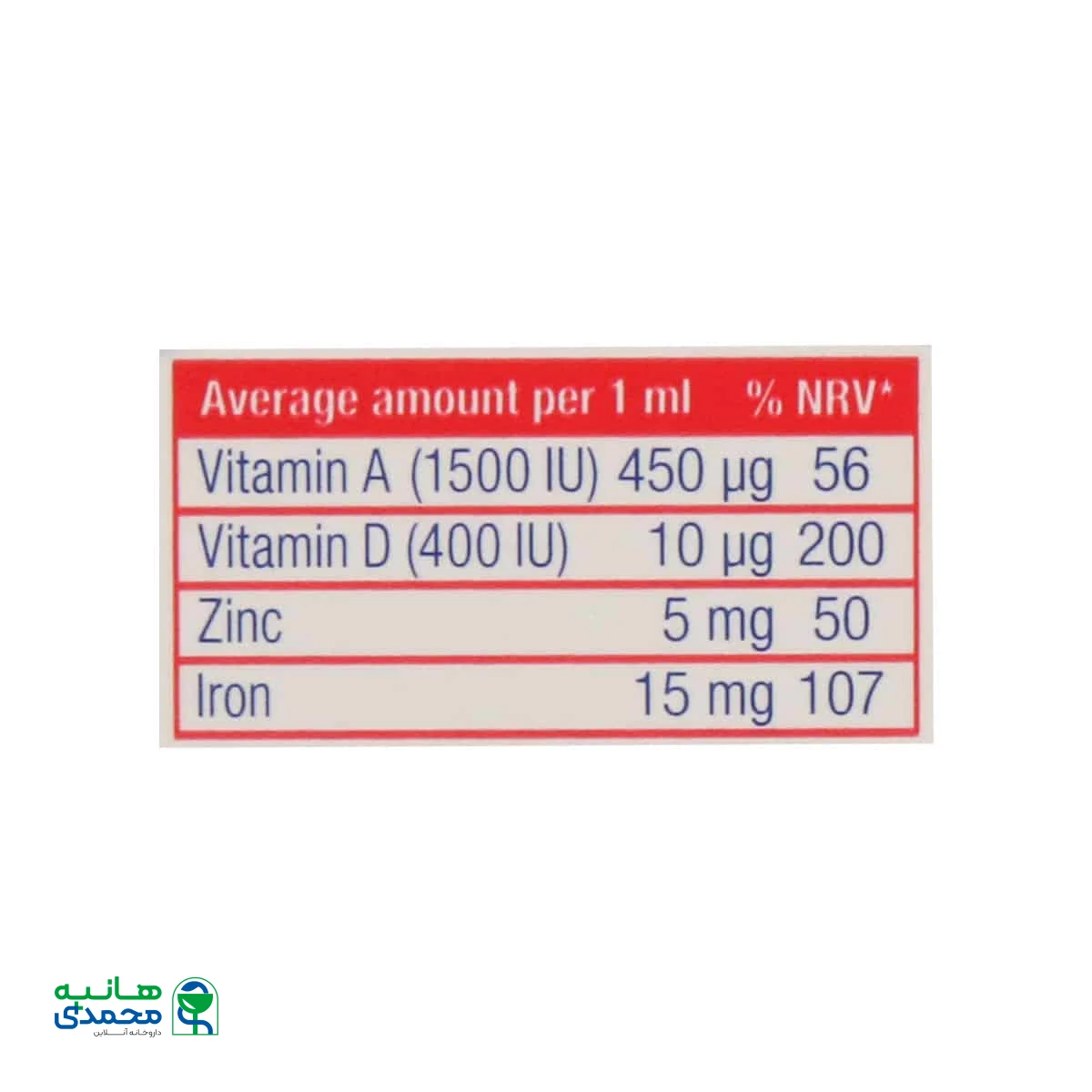 قطره خوراکی زادیرون یوروویتال