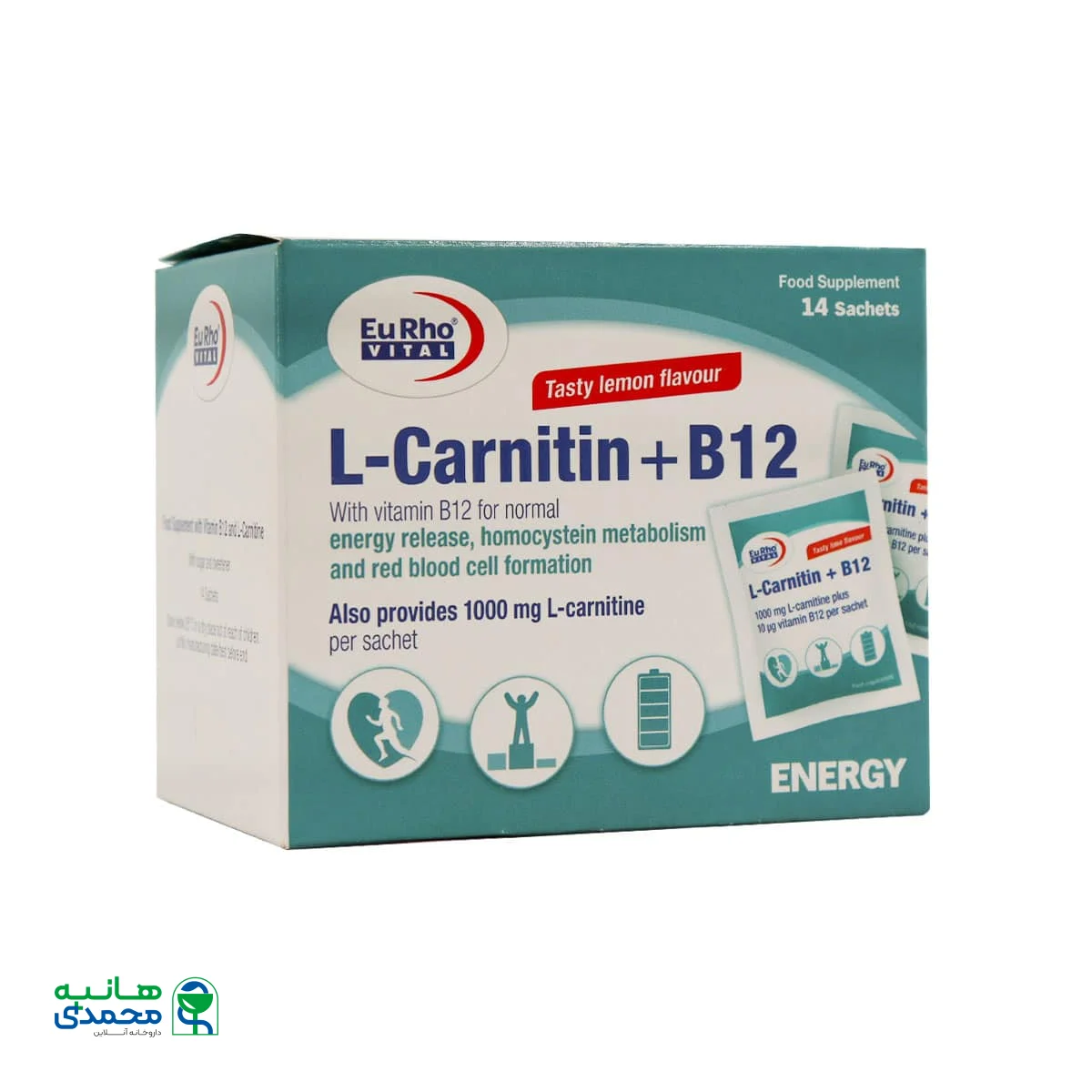 قیمت ساشه ال کارنیتین پلاس B12 یوروویتال